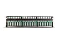 Miniatyrbilde 4 av 5: Netrack - Patch panel with shelf - rackmonterbar - CAT 6 - UTP - RJ-45 X 24 - 0.5U - 19"