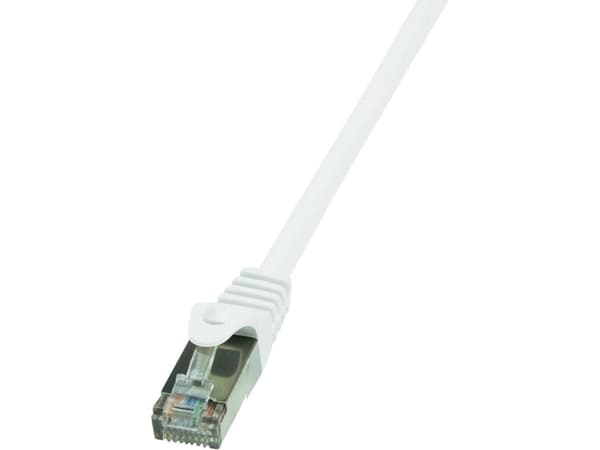 LogiLink 0.5m Cat.6 F/UTP, 0,5 m, Cat6, F/UTP (FTP), RJ-45, RJ-45, Hvit