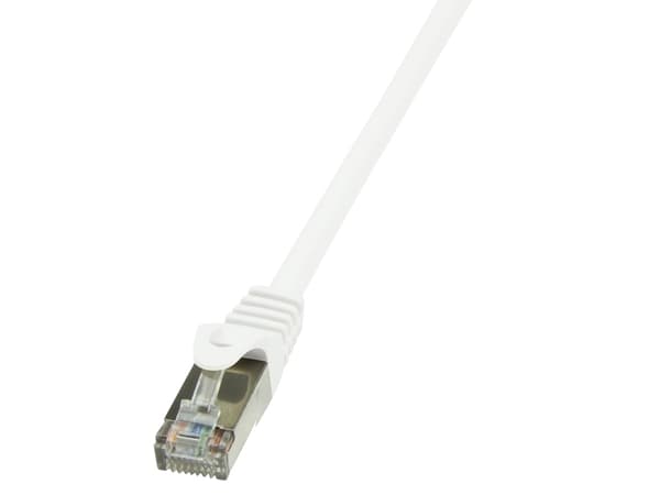LogiLink 0.5m Cat.6 F/UTP, 0,5 m, Cat6, F/UTP (FTP), RJ-45, RJ-45, Hvit