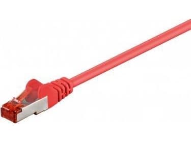 Goobay 68279, 2 m, Cat6, S/FTP (S-STP), RJ-45, RJ-45, Rød