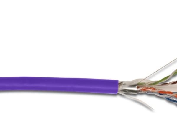 DIGITUS - Samlet kabel - 100 m - U/FTP - CAT 6 - purpur, RAL 4005