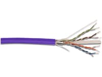 DIGITUS - Samlet kabel - 100 m - U/FTP - CAT 6 - purpur, RAL 4005