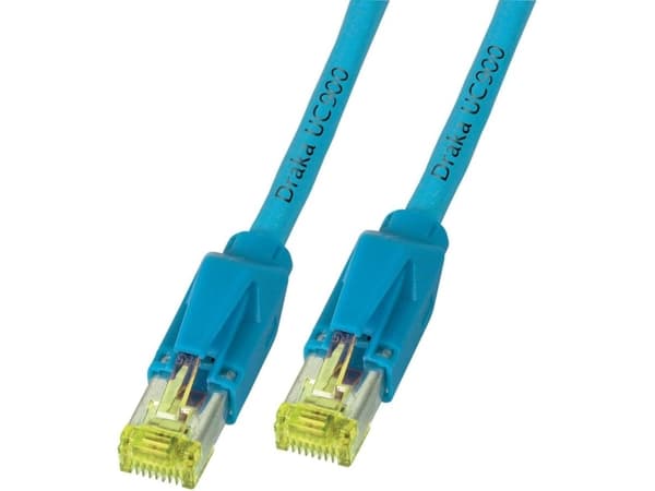 EFB Elektronik K8560BL.0,50, 0,5 m, Cat6a, S/FTP (S-STP), RJ-45, RJ-45, Blå
