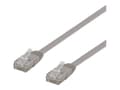 Miniatyrbilde 2 av 5: DELTACO - Koblingskabel - RJ-45 (hann) til RJ-45 (hann) - 2 m - UTP - CAT 6 - flat - grå