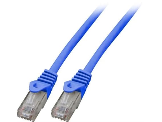 EFB Elektronik K8110BL.0,5, 0,5 m, Cat5e, U/UTP (UTP), RJ-45, RJ-45, Blå