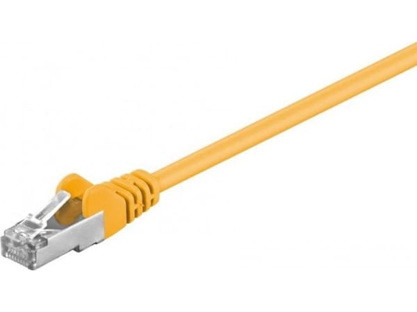 Goobay 68066, 2 m, Cat5e, SF/UTP (S-FTP), RJ-45, RJ-45, Gult