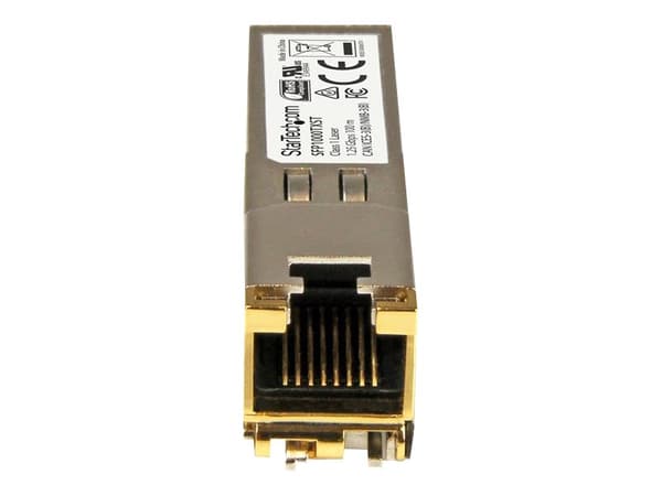 StarTech.com MSA Uncoded Compatible SFP Module, 1000BASE-TX, SFP to RJ45 (Copper) Cat6/Cat5e, 1GE Gigabit Ethernet SFP, RJ-45 (Copper) 100m, 1Gbps/10