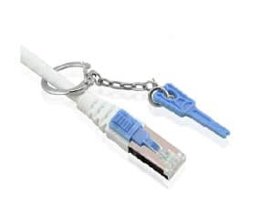 Liitäntäjohto RJ45 CAT6A 500Mhz 15m harmaa SSTPSFTP lukolla AWG26 Synergy 21