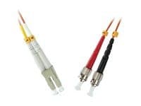 MicroConnect - Nettverkskabel - LC/PC-multimodus (hann) til ST/PC-multimodus (hann) - 15 m - fiberoptisk - 50 / 125 mikroner - OM3 - halogenfri - ora