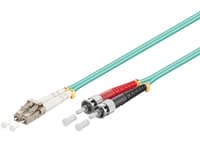 MicroConnect - Nettverkskabel - LC/PC-multimodus (hann) til ST/PC-multimodus (hann) - 15 m - fiberoptisk - 50 / 125 mikroner - OM3 - halogenfri - ora