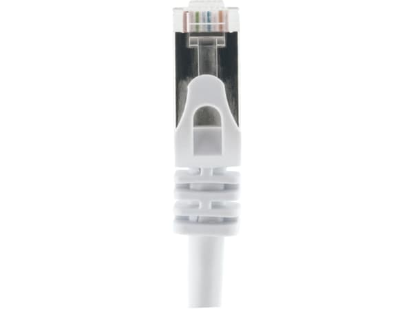 Schwaiger - Nätverkskabel - RJ-45 (hane) till RJ-45 (hane) - 2.5 m - SFTP - CAT 6 - fast - vit