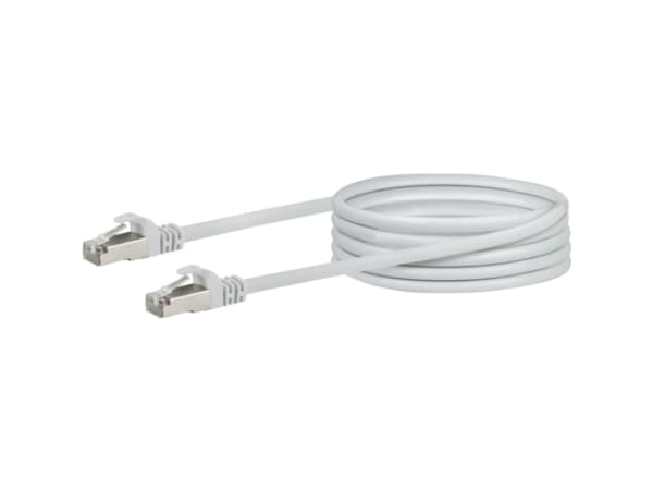 Schwaiger - Nätverkskabel - RJ-45 (hane) till RJ-45 (hane) - 2.5 m - SFTP - CAT 6 - fast - vit