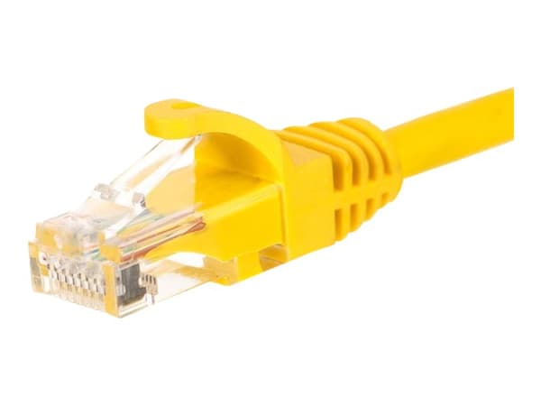 Netrack - Liitäntäkaapeli - RJ-45 (uros) - RJ-45 (uros) - 2 m - UTP - CAT 6 - muotoiltu, solmuton - keltainen