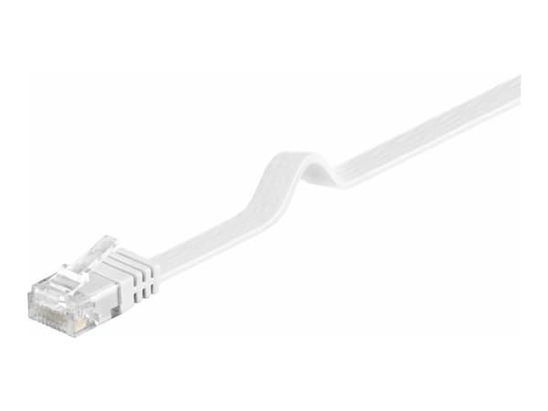 MicroConnect UltraFlat - Verkkokaapeli - RJ-45 (uros) - RJ-45 (uros) - 3 m - UTP - CAT 6 - litteä - valkoinen - valkoinen