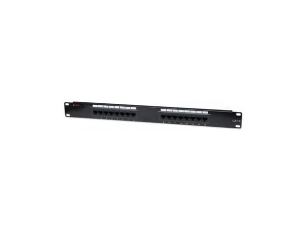 Techly 16 x RJ45 Cat.6, IEEE 802.3, IEEE 802.3ab, IEEE 802.3u, 10/100/1000Base-T(X), Raskt Ethernet, Gigabit Ethernet, 1000 Mbit/s, RJ-45, Gull