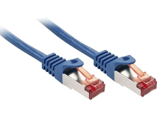 Lindy Cat.6 S/FTP 1m, 1 m, Cat6, S/FTP (S-STP), RJ-45, RJ-45, Blå