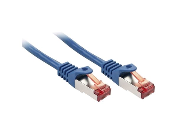 Lindy Cat.6 S/FTP 1m, 1 m, Cat6, S/FTP (S-STP), RJ-45, RJ-45, Blå