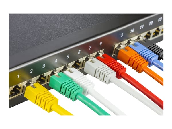 DELTACO - Koblingskabel - RJ-45 (hann) til RJ-45 (hann) - 2 m - FTP - CAT 6 - svart