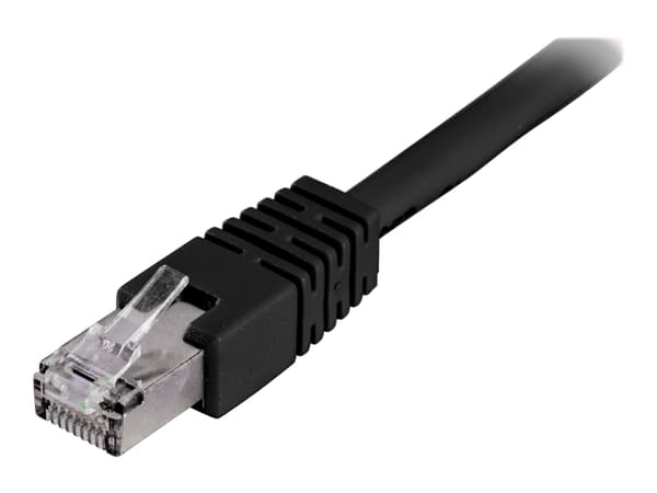 DELTACO - Koblingskabel - RJ-45 (hann) til RJ-45 (hann) - 2 m - FTP - CAT 6 - svart