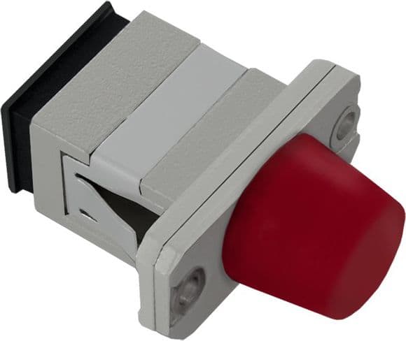Qoltec Hybrid Simplex - Nettverkkopler - SC/UPC-enkeltmodus (hunn) til FC/UPC-enkeltmodus (hunn) - fiberoptisk