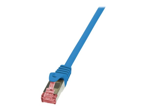 LogiLink PrimeLine - Patchkabel - RJ-45 (han) til RJ-45 (han) - 10 m - SFTP, PiMF - CAT 6 - halogenfri, formet, knastfri - blå