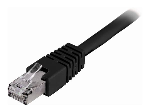 DELTACO - Koblingskabel - RJ-45 (hann) til RJ-45 (hann) - 1 m - FTP - CAT 6 - svart