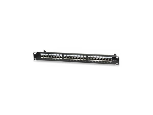 Techly 24 x RJ45 Cat.6A, IEEE 802.3, IEEE 802.3ab, IEEE 802.3an, IEEE 802.3u, 10/100/1000Base-T(X), 10 Gigabit Ethernet, Raskt Ethernet, Gigabit Ethe Sort