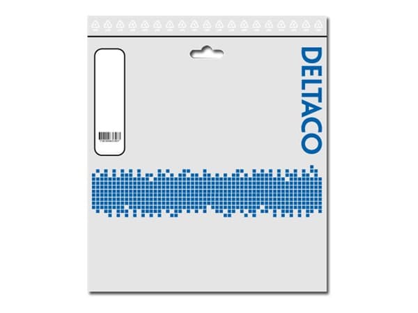 DELTACO TP-611RAU - Liitäntäkaapeli - RJ-45 (han) til RJ-45 (han) - 1,5 m - UTP - CAT 6a - halogenfri, formet - rød