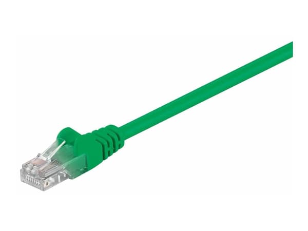 MicroConnect - Verkkokaapeli - RJ-45 (uros) - RJ-45 (uros) - 25 cm - UTP - CAT 5e - vihreä