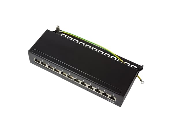 LogiLink NP0017, Cat6, S/UTP (STP), Svart, Stål, RoHS, ISO/IEC 11801, TIA/EIA 568B.2-1