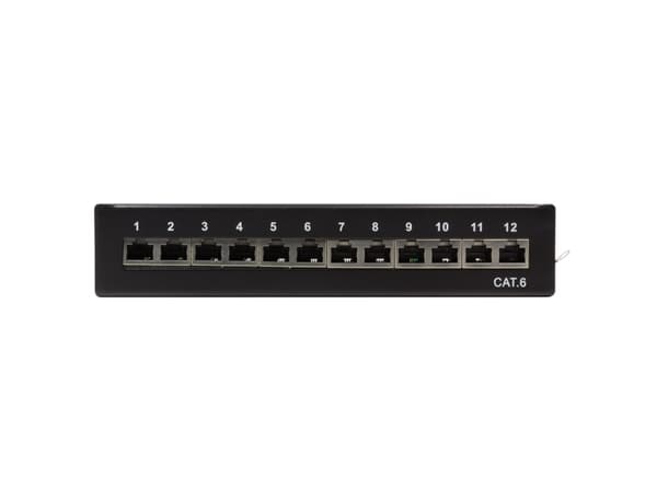 LogiLink NP0017, Cat6, S/UTP (STP), Svart, Stål, RoHS, ISO/IEC 11801, TIA/EIA 568B.2-1