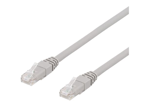 DELTACO TP-67AU - Koblingskabel - RJ-45 (hann) til RJ-45 (hann) - 7 m - UTP - CAT 6a - halogenfri - grå