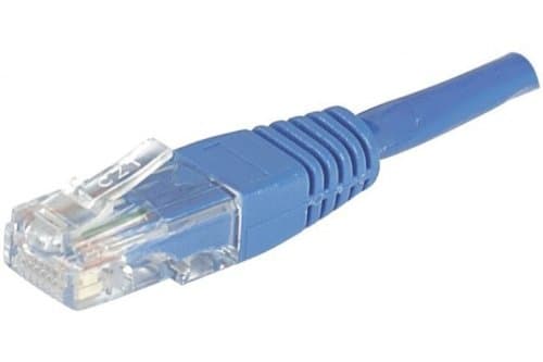EXC Network Cable | Cat 6 | U/UTP | Patch round (standard) | Blue | 3m | Copper