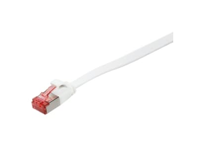 LogiLink SlimLine - Koblingskabel - RJ-45 (hann) til RJ-45 (hann) - 5 m - U/FTP, PiMF - CAT 6 - formstøpt, uten hindringer, flat - hvit