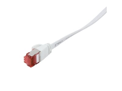 LogiLink SlimLine - Koblingskabel - RJ-45 (hann) til RJ-45 (hann) - 5 m - U/FTP, PiMF - CAT 6 - formstøpt, uten hindringer, flat - hvit