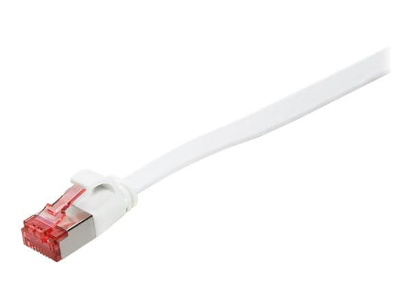 LogiLink SlimLine - Koblingskabel - RJ-45 (hann) til RJ-45 (hann) - 5 m - U/FTP, PiMF - CAT 6 - formstøpt, uten hindringer, flat - hvit