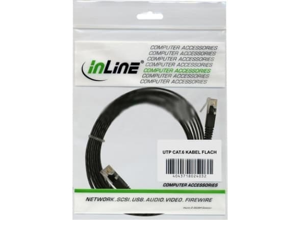 InLine 0,5m UTP Cat6, 0,5m, Cat6, U/UTP (UTP), RJ-45, RJ-45