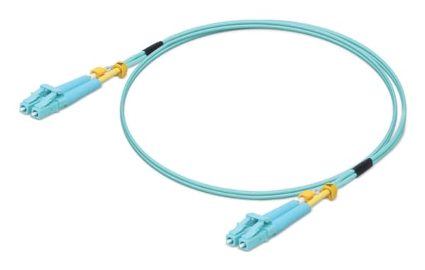Ubiquiti UniFi - Patchkabel - LC multimodus (hann) til LC multimodus (hann) - 2 m. - fiberoptikk - dupleks - 50 / 125 my - OM3 - turkis