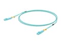 Miniatyrbilde 5 av 5: Ubiquiti UniFi - Patchkabel - LC multimodus (hann) til LC multimodus (hann) - 2 m. - fiberoptikk - dupleks - 50 / 125 my - OM3 - turkis
