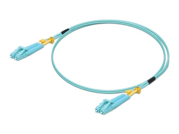 Ubiquiti UniFi - Patchkabel - LC multimodus (hann) til LC multimodus (hann) - 2 m. - fiberoptikk - dupleks - 50 / 125 my - OM3 - turkis