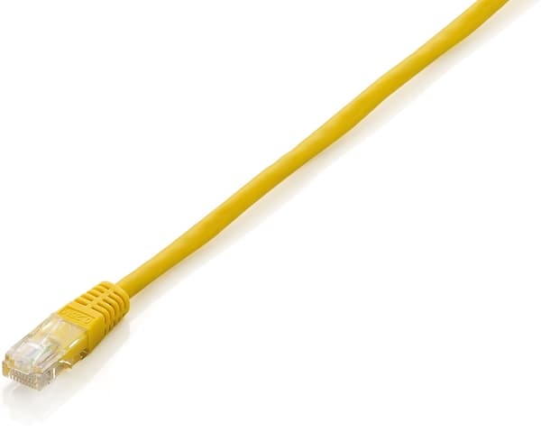 Equip 625463, 0,25 m, Cat6, U/UTP (UTP), RJ-45, RJ-45, Gult