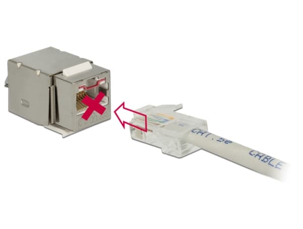 Delock Keystone module - Modulinnlegg - CAT 6 - STP - RJ-45