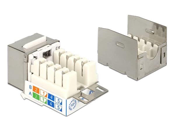 Delock Keystone module - Modulinnlegg - CAT 6 - STP - RJ-45