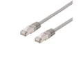 Miniatyrbilde 5 av 5: DELTACO - Koblingskabel - RJ-45 (hann) til RJ-45 (hann) - 30 cm - U/FTP - CAT 6a - halogenfri, formstøpt - grå