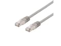 Miniatyrbilde 1 av 5: DELTACO - Koblingskabel - RJ-45 (hann) til RJ-45 (hann) - 30 cm - U/FTP - CAT 6a - halogenfri, formstøpt - grå