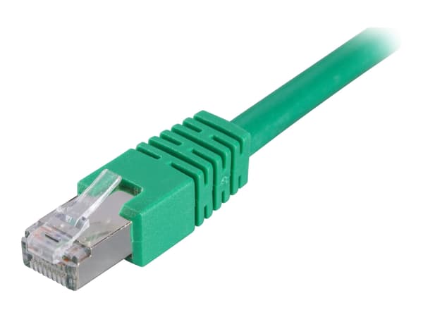 DELTACO - Koblingskabel - RJ-45 (hann) til RJ-45 (hann) - 50 cm - FTP - CAT 6 - grønn