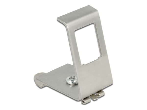 Delock - Modulinnleggs DIN-skinne monteringsbøyle - 1 port
