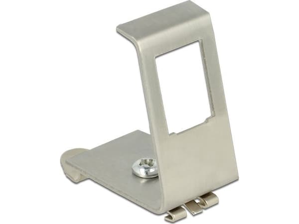 Delock - Modulinnleggs DIN-skinne monteringsbøyle - 1 port