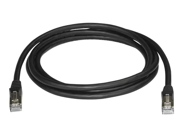 StarTech.com Cat6a Ethernet-kabel - skärmad (STP) - 2 m, svart