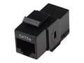 Miniatyrbilde 2 av 5: Intellinet Inline Coupler, Cat5e, UTP, Keystone Type, 8P8C Female to 8P8C Female, Black - Keystone-kopler - RJ-45 (hunn) til RJ-45 (hunn) - CAT 5e -